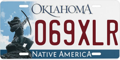 OK license plate 069XLR