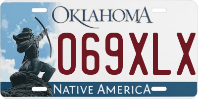 OK license plate 069XLX