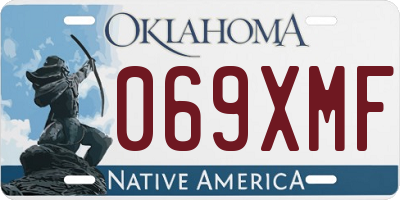OK license plate 069XMF
