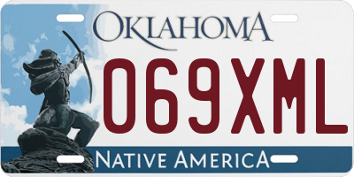 OK license plate 069XML