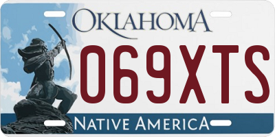 OK license plate 069XTS