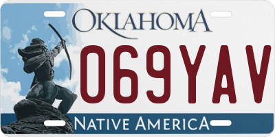 OK license plate 069YAV