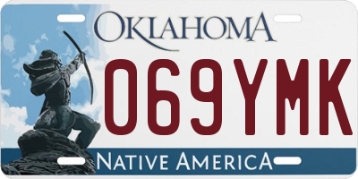OK license plate 069YMK