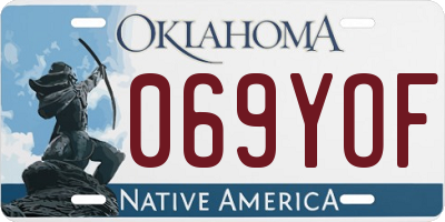 OK license plate 069YOF