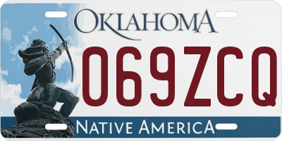 OK license plate 069ZCQ