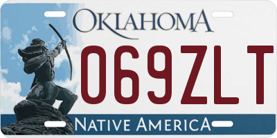 OK license plate 069ZLT