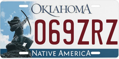 OK license plate 069ZRZ