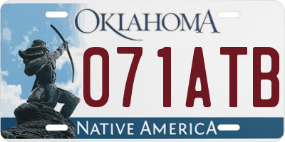 OK license plate 071ATB