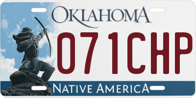 OK license plate 071CHP