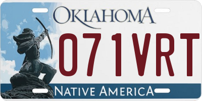 OK license plate 071VRT