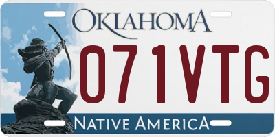 OK license plate 071VTG