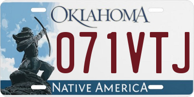 OK license plate 071VTJ