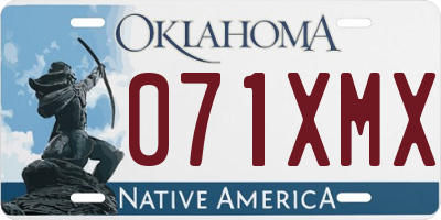 OK license plate 071XMX