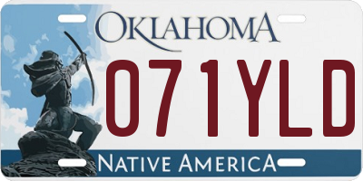 OK license plate 071YLD