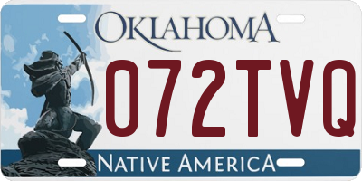 OK license plate 072TVQ
