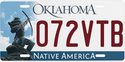 OK license plate 072VTB