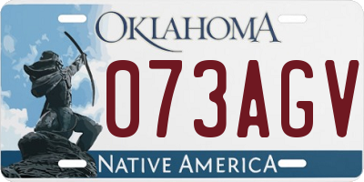 OK license plate 073AGV