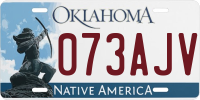 OK license plate 073AJV