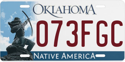 OK license plate 073FGC