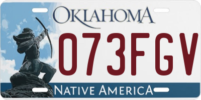 OK license plate 073FGV