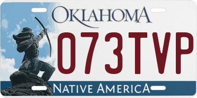 OK license plate 073TVP