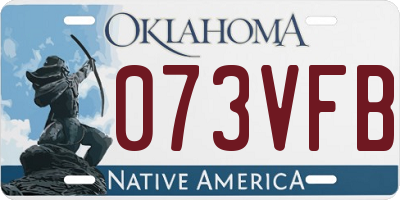 OK license plate 073VFB