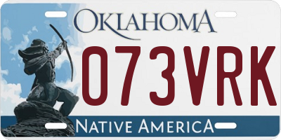 OK license plate 073VRK