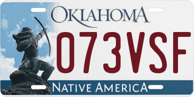 OK license plate 073VSF