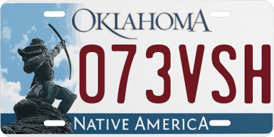 OK license plate 073VSH