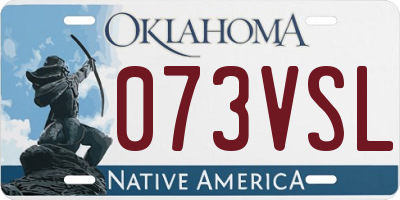 OK license plate 073VSL