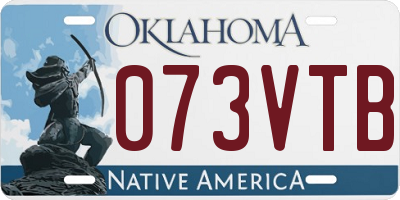 OK license plate 073VTB