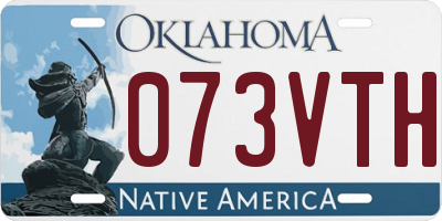 OK license plate 073VTH