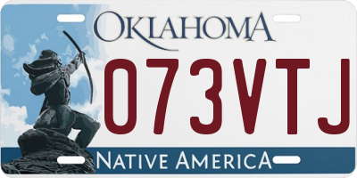 OK license plate 073VTJ