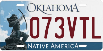 OK license plate 073VTL