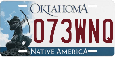 OK license plate 073WNQ