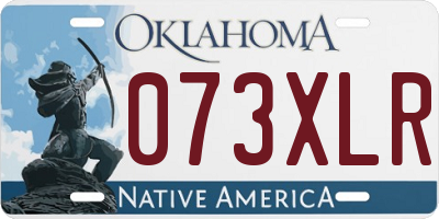 OK license plate 073XLR