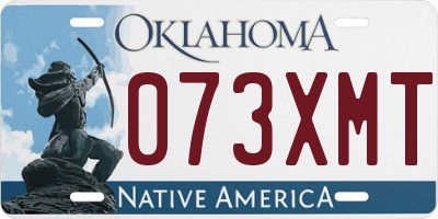 OK license plate 073XMT