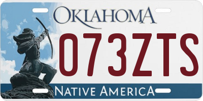 OK license plate 073ZTS