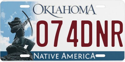 OK license plate 074DNR