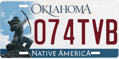OK license plate 074TVB