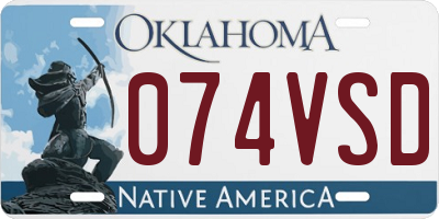 OK license plate 074VSD