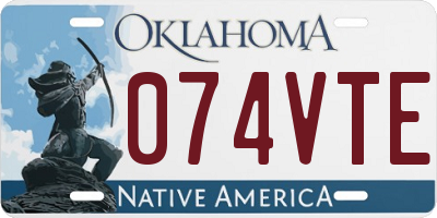 OK license plate 074VTE