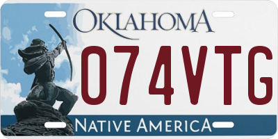 OK license plate 074VTG