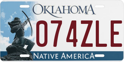 OK license plate 074ZLE