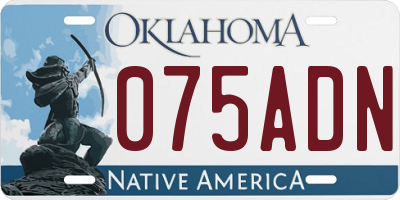 OK license plate 075ADN