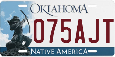 OK license plate 075AJT