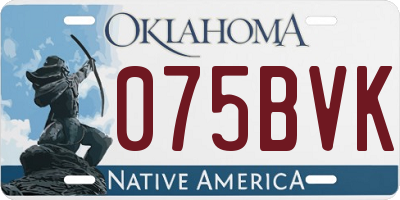 OK license plate 075BVK