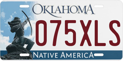 OK license plate 075XLS