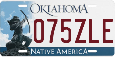 OK license plate 075ZLE