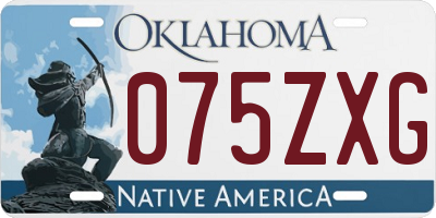OK license plate 075ZXG